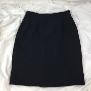 Jones New York Black Wool Pencil Skirt Size 8